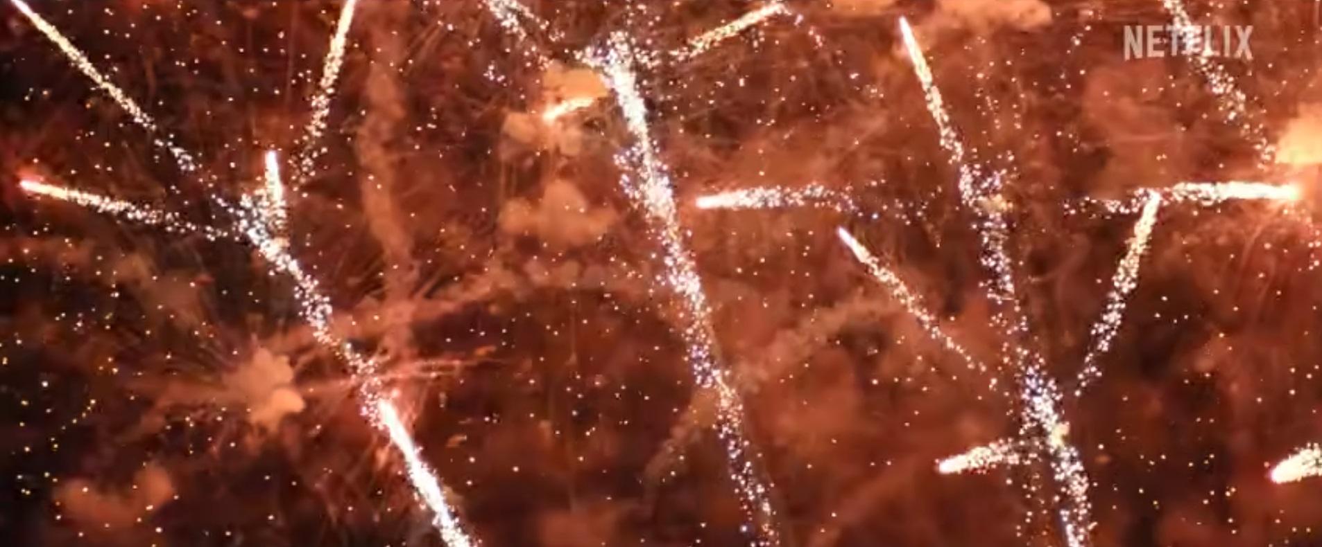 Can you have a story based in Malta without some kind of fireworks? Screenshot: Netflix/Enola Holmes 3