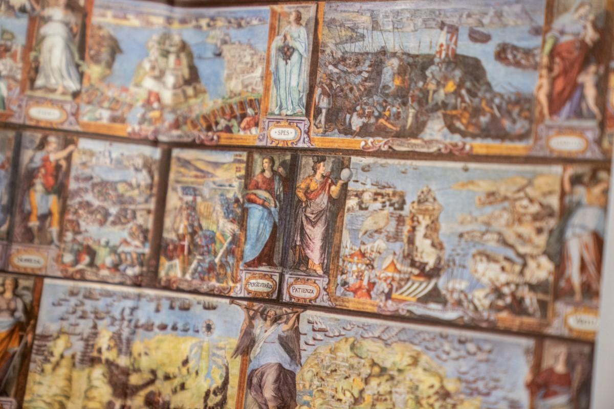 The Great Siege of Malta, 1565: An Epic Poem is enriched with powerful imagery and detailed photography of Matteo Perez d’Aleccio’s frescoes of the Great Siege.