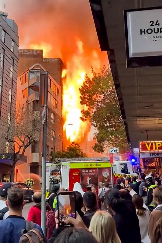 The towering inferno in Sydney.