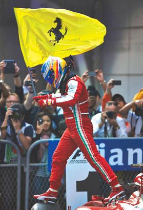 Fernando Alonso and Ferrari reign supreme in China.