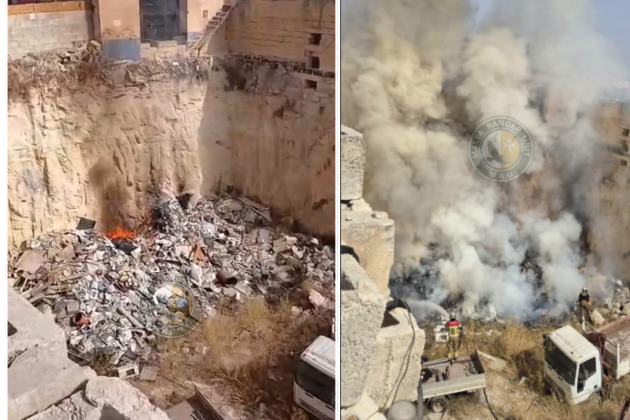 Fire at suspected illegal dumping site in Marsa