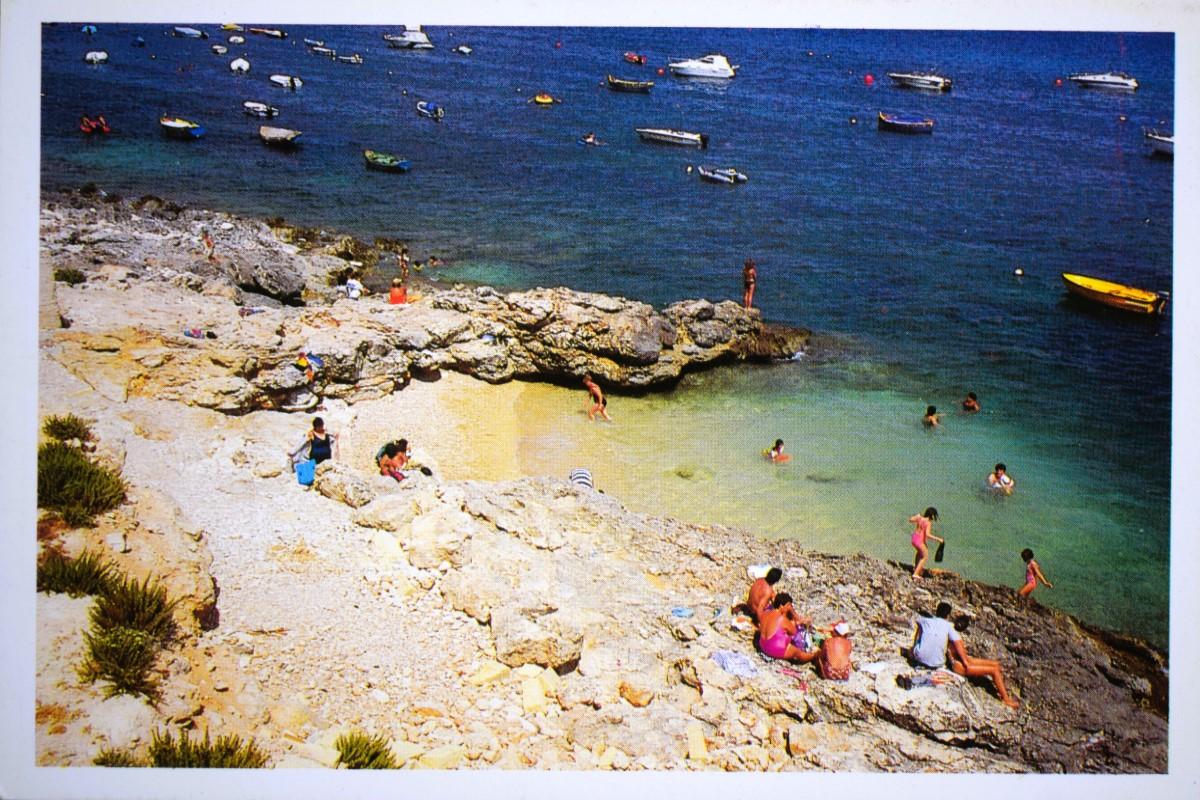 Għadira, Mellieħa, in an Alfred Galea Zammit postcard.