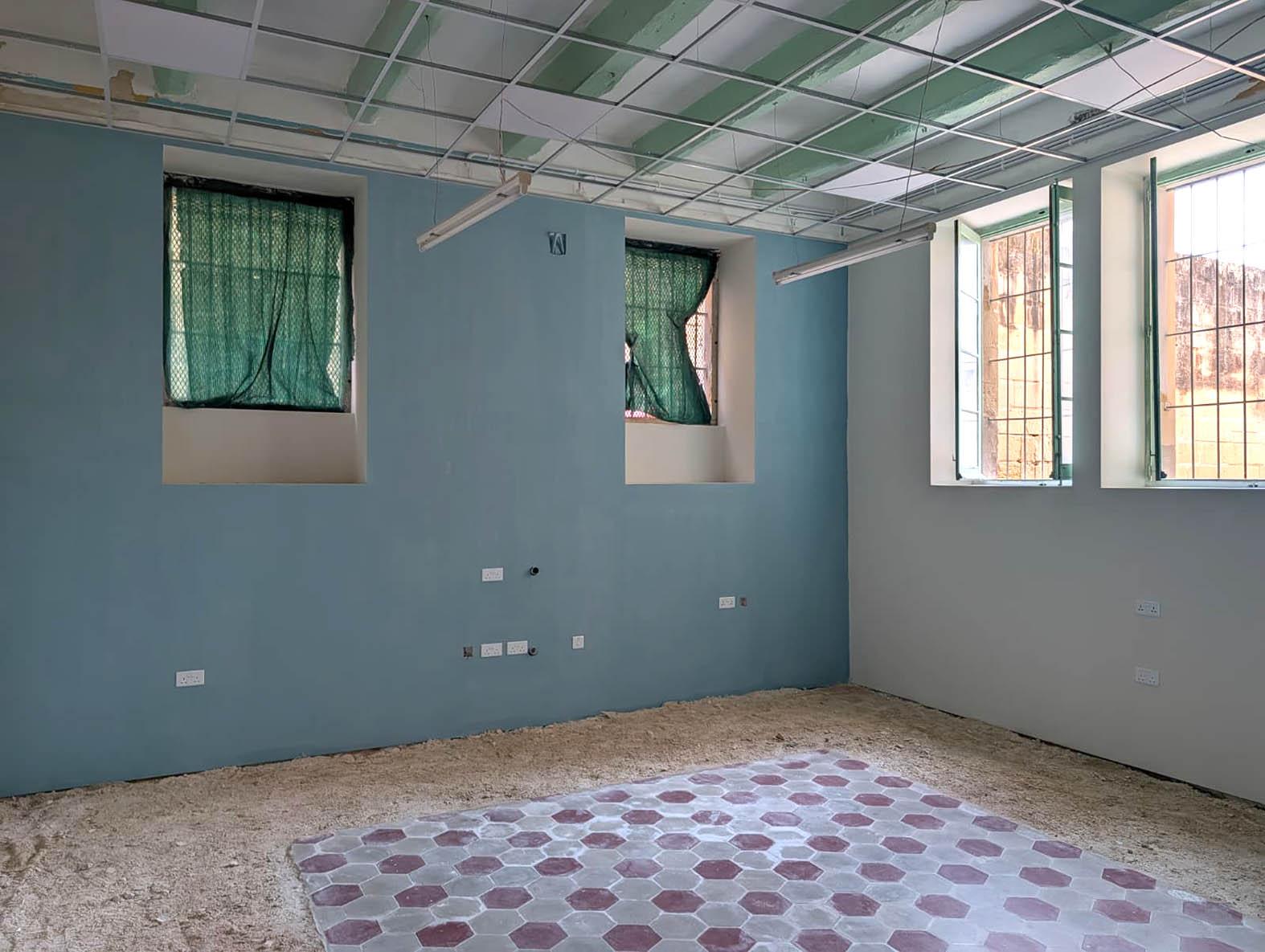 Work on the independent living studio flats for young adults is underway. Photo: Chris Sant Fournier