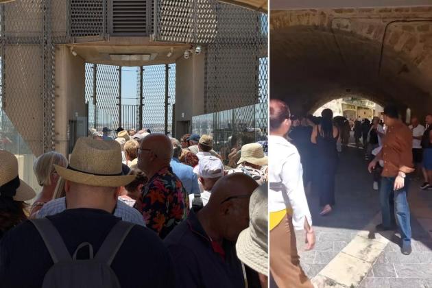 ‘Neverending queues’ for Barrakka lift as two cruise liners docked in Valletta