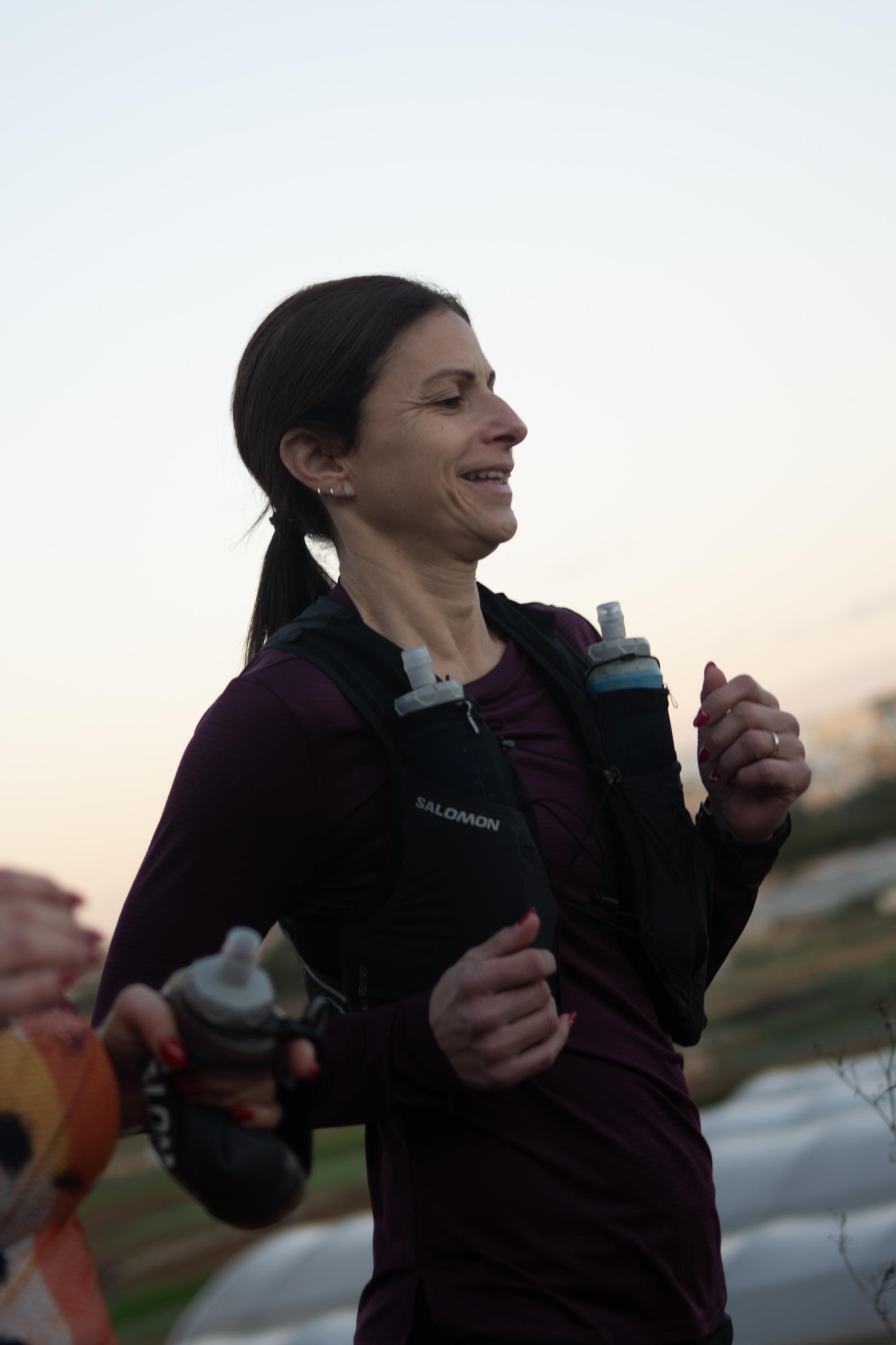 Runner and mother Rose Marie Decelis joined Vella from start to finish. Photo: Justine Ellul