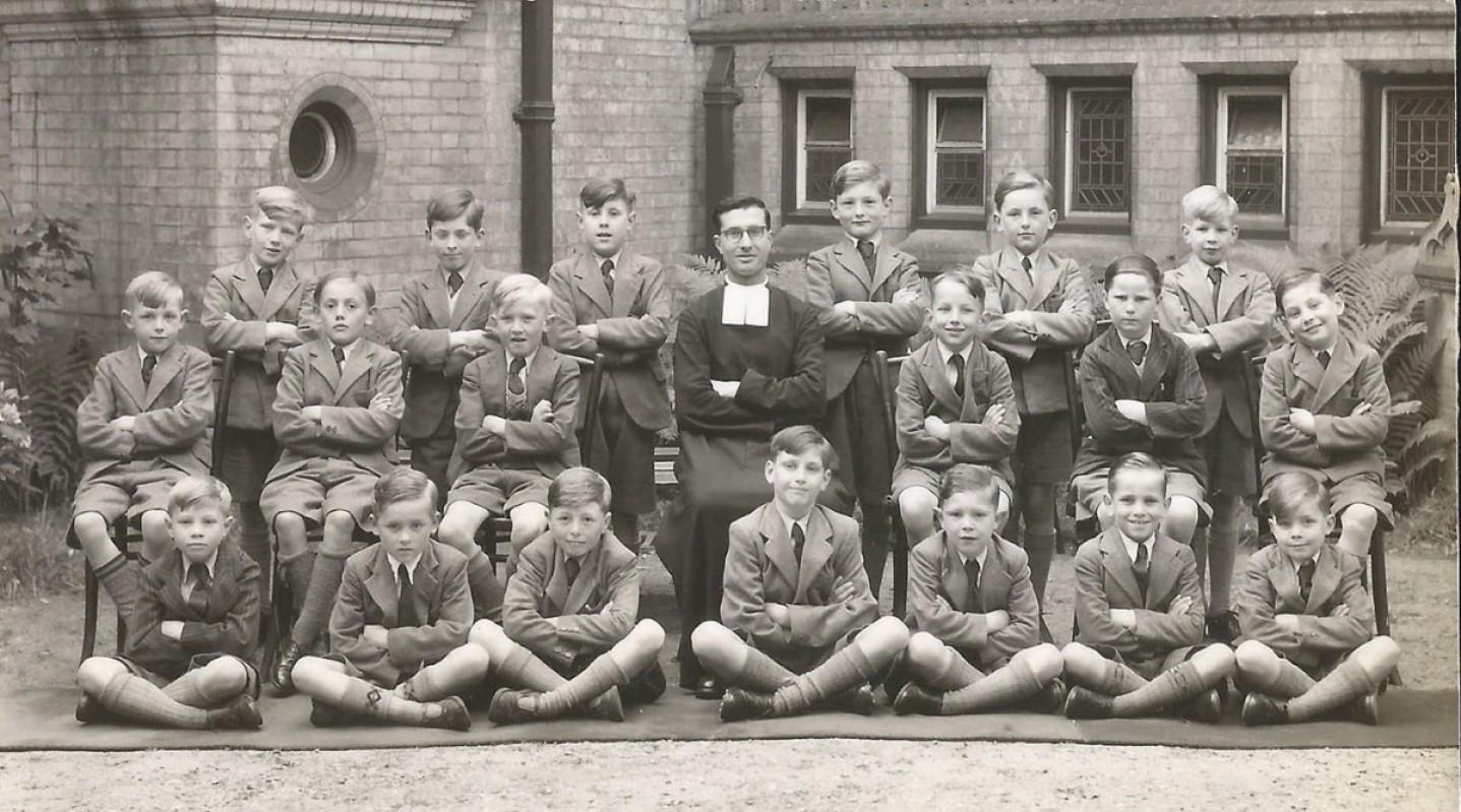 Bro. Vincent with his class in Ipswich, UK.