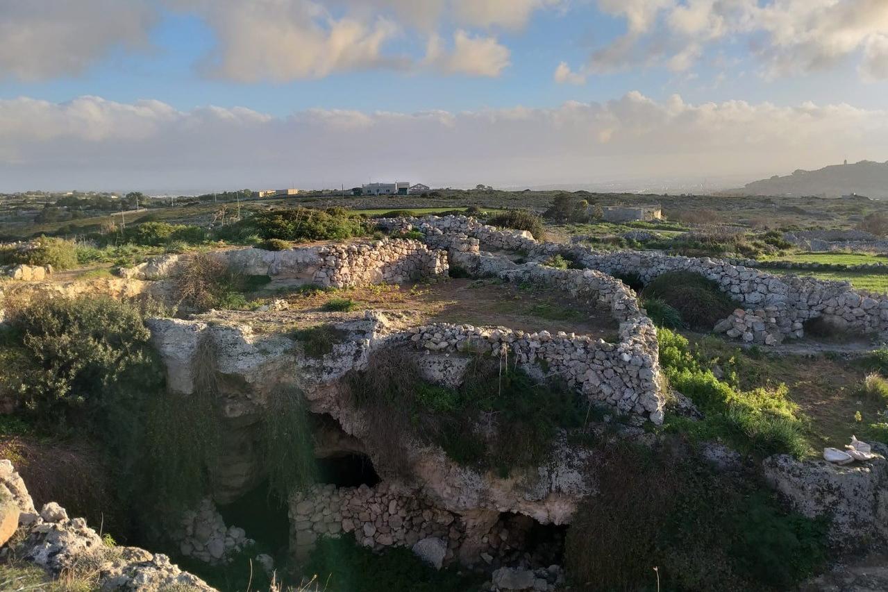 The re-instated site after the filming.
