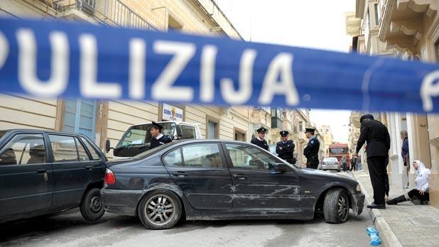 The BMW involved in the Gzira incident in 2011.