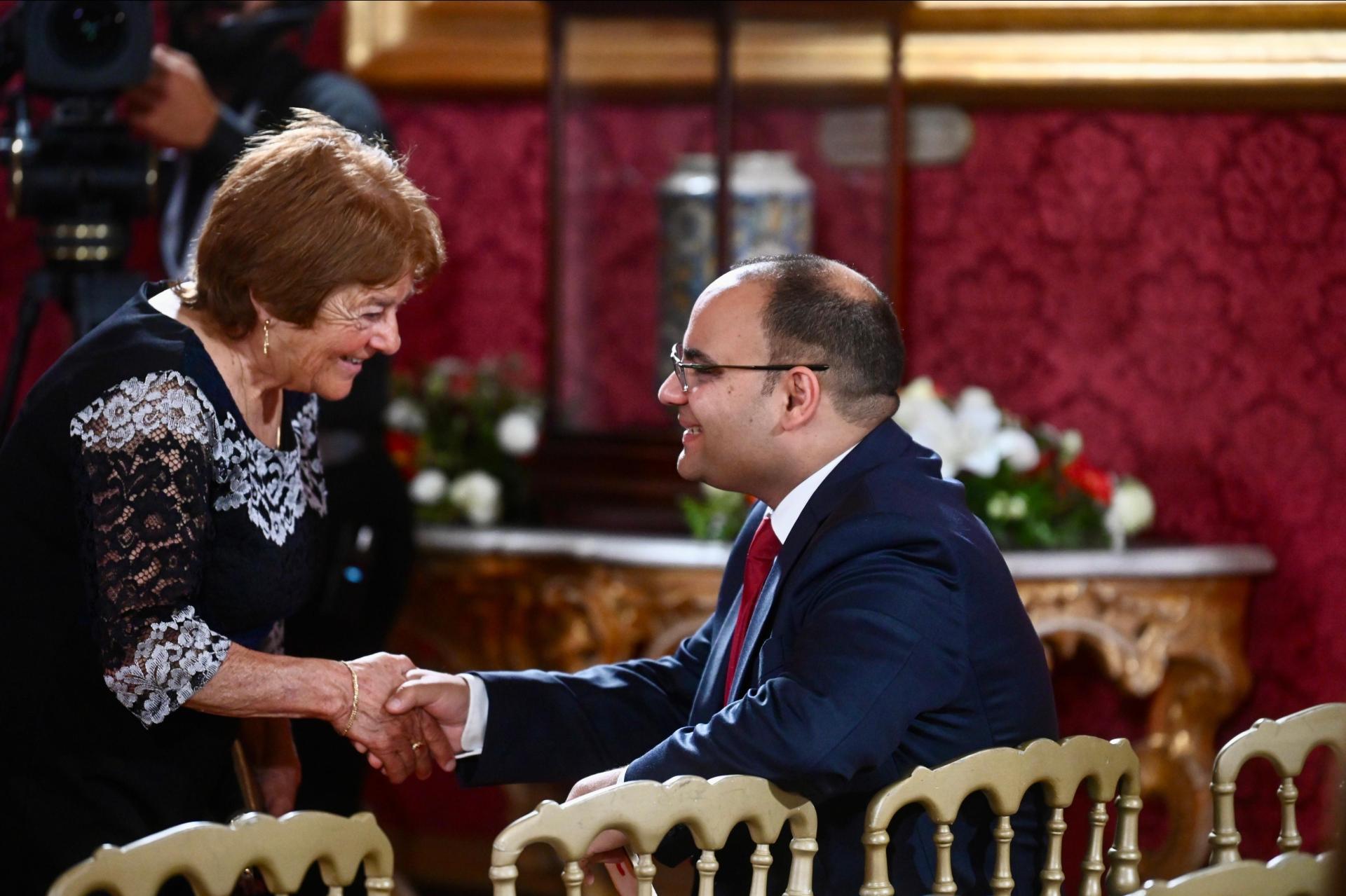 Finance Minister Clyde Caruana ahead of the swearing-in ceremony. Photo: Jonathan Borg