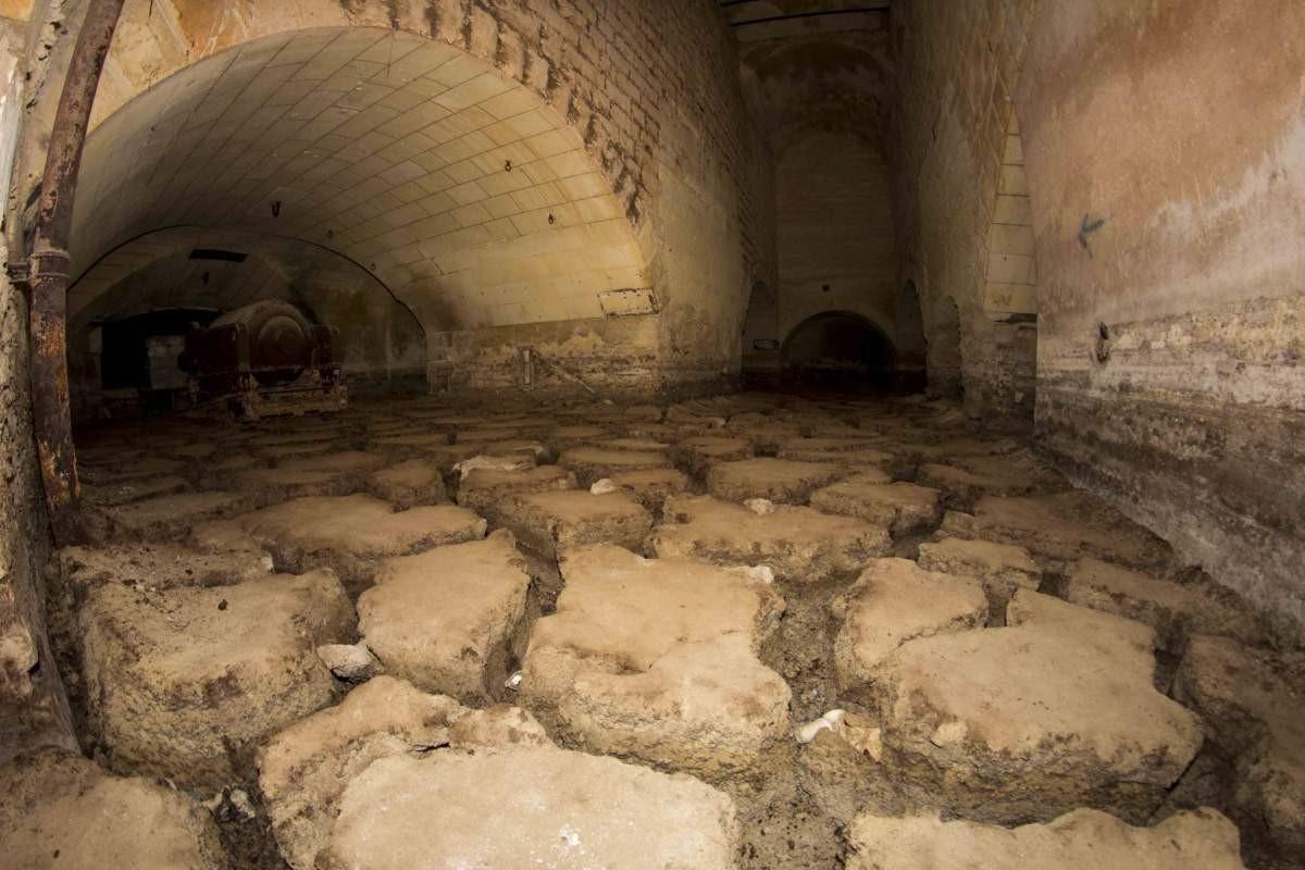Part of the many tons of accumulated animal manure left at Fort Delimara before being carted away in the clean-up carried out by Heritage Malta. Photo: Heritage Malta