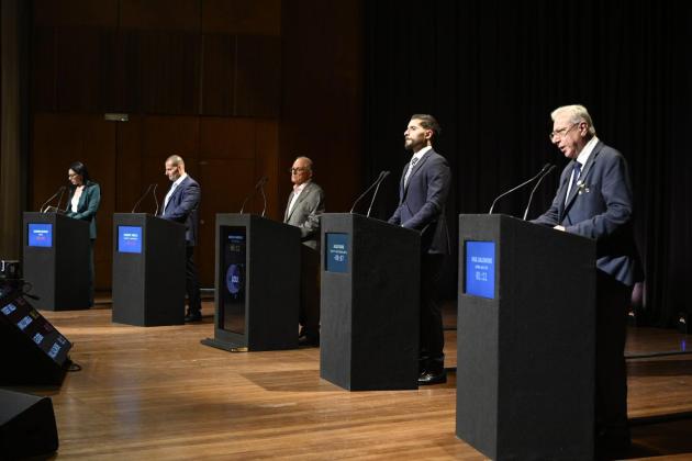 Watch: Party leaders face off at University, in first debate of election