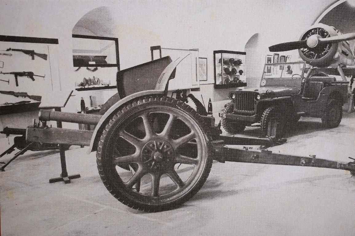 An Italian field gun captured in World War II now at the War Museum in Valletta.