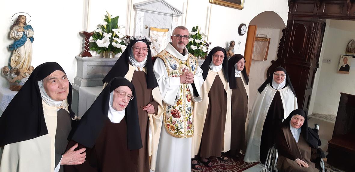 The Discalced Carmelite nuns of Cospicua celebrating a jubilee of one of their nuns. Photo: Discalced Carmelite Nuns