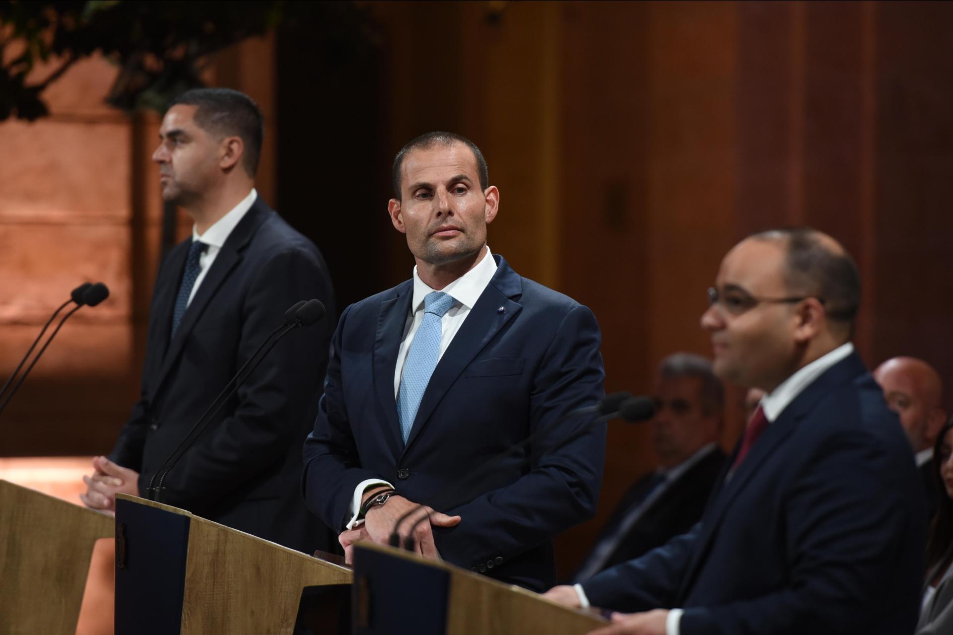 Ian Borg, Robert Abela and Clyde Caruana will all be renouncing one of their seats. File photo: Chris Sant Fournier