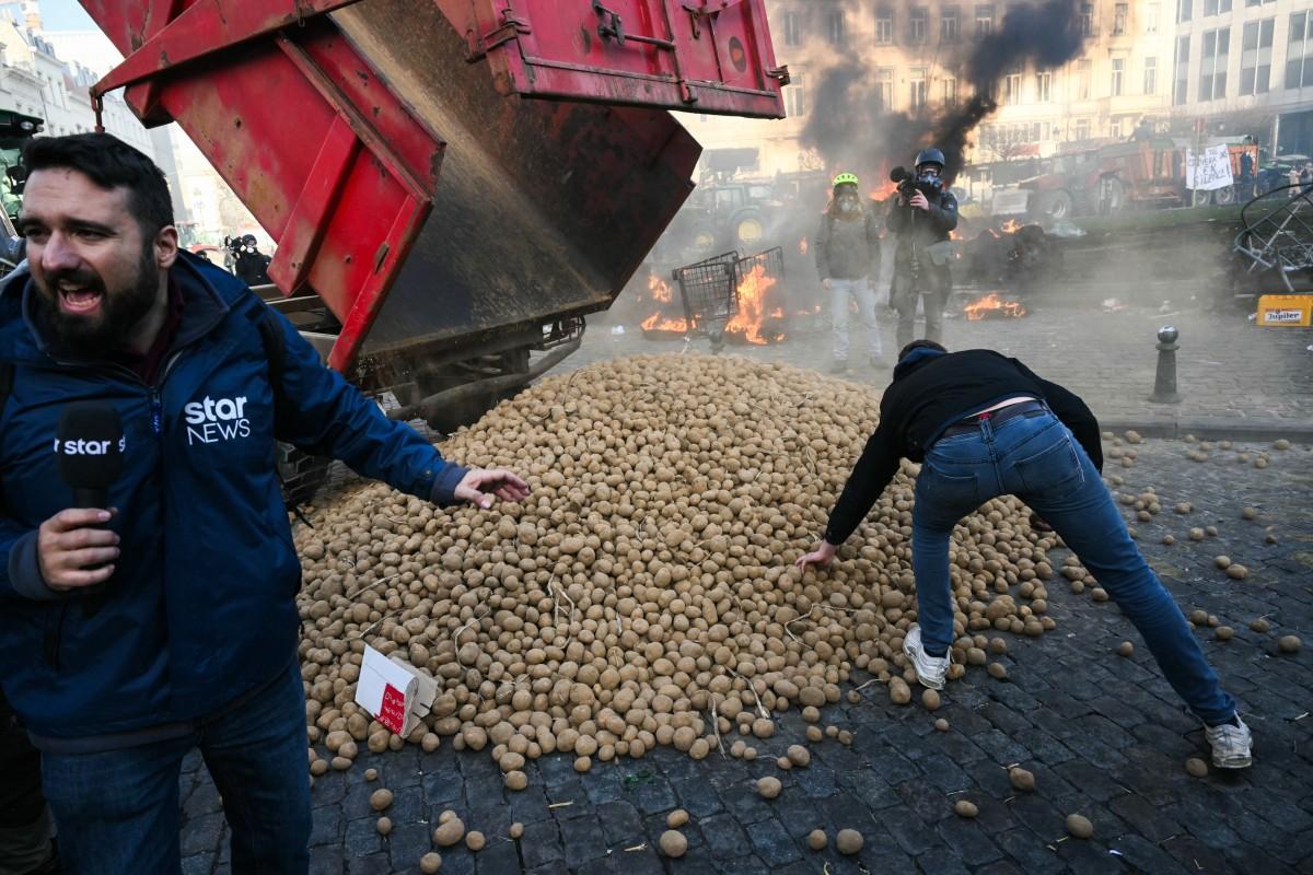 EU Farmers, particularly in France, worry the Mercosur deal will see them undercut by a flow of cheaper goods from agricultural giant Brazil and its neighbours. Photo: AFP