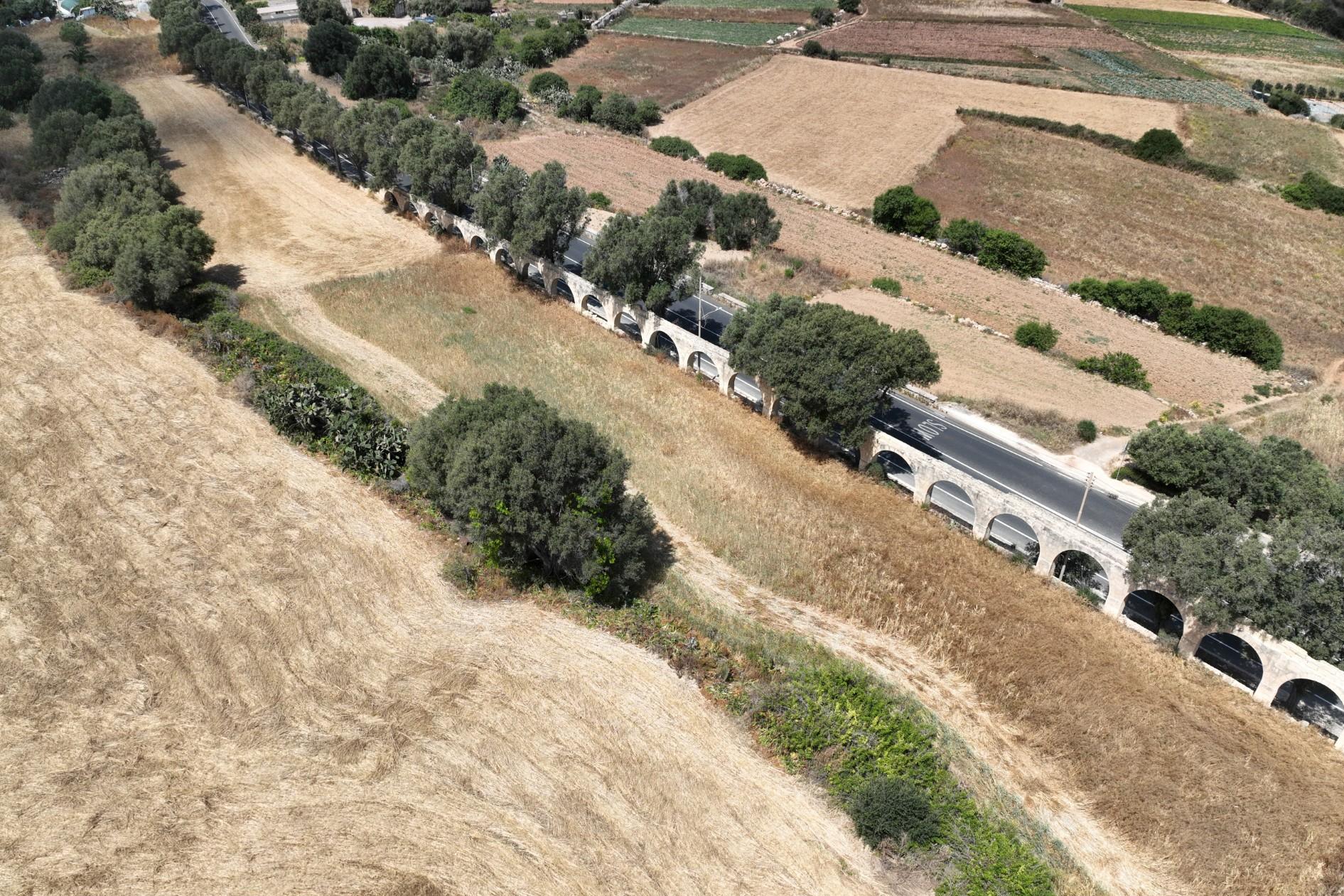 The Xemxija aqueduct.