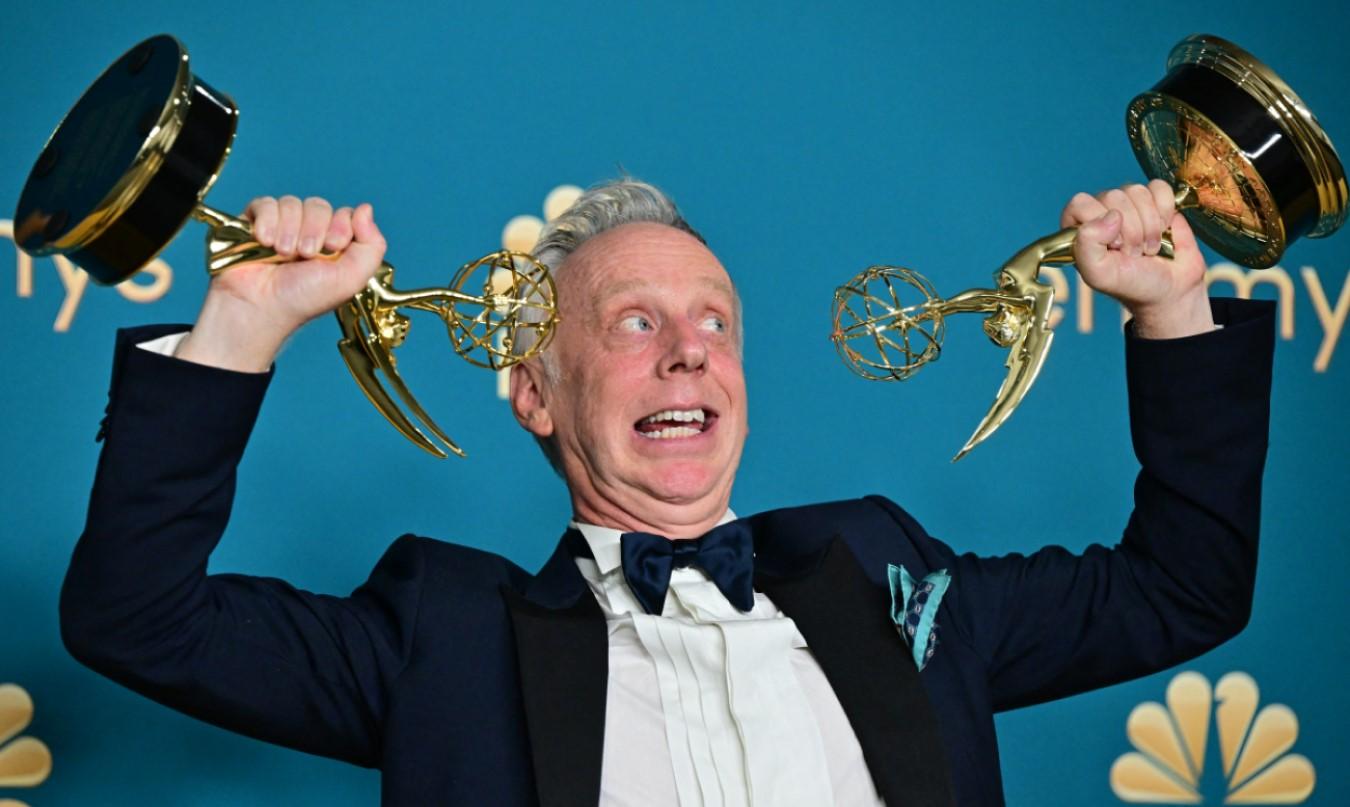 Director and writer Mike White poses won Emmy for Outstanding Limited or Anthology Series or Movie for &lsquo;The White Lotus&rsquo;. Photo: Frederic J Brown/AFP