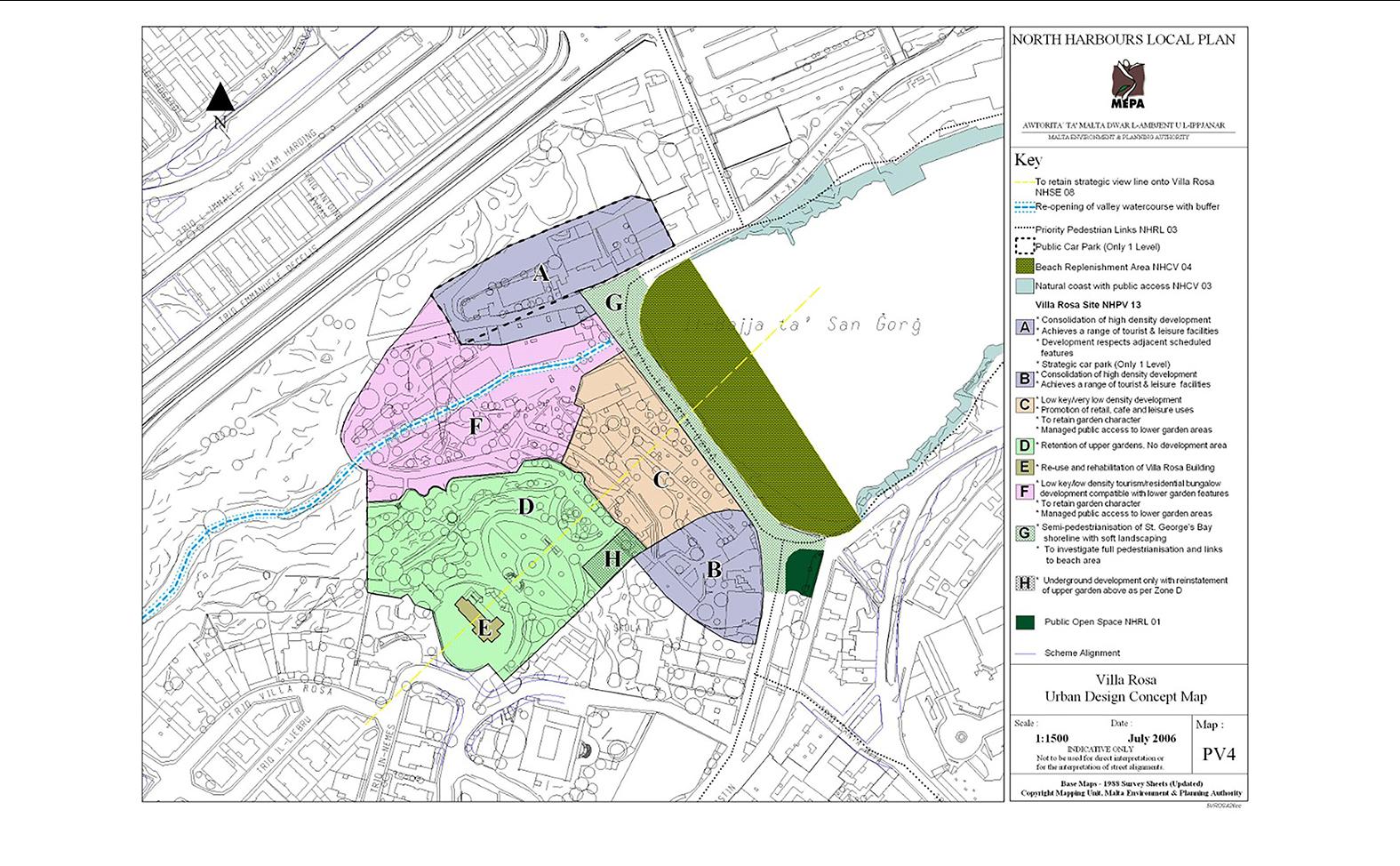 The 2006 local plan for the Villa Rosa site that will soon be obsolete.