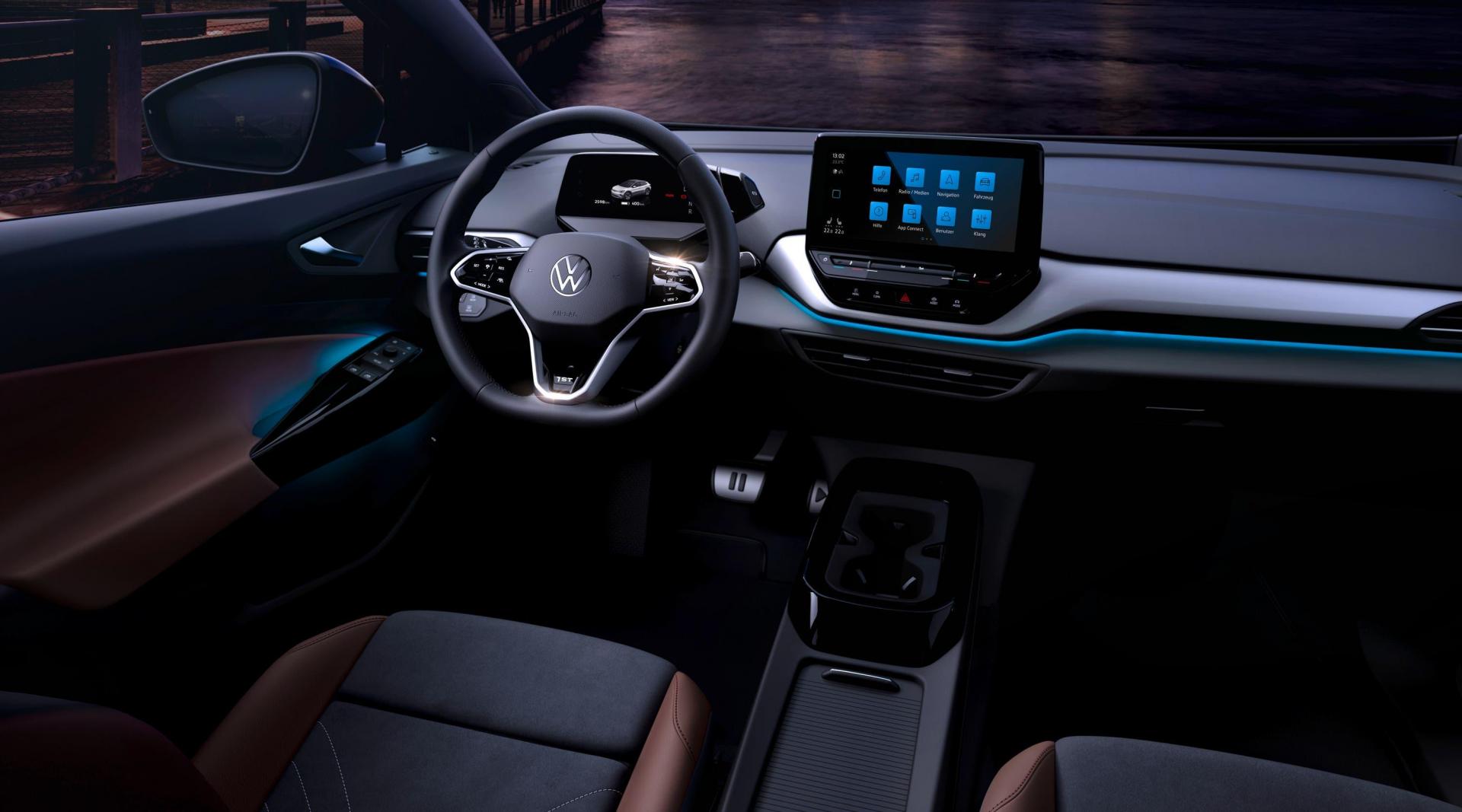 The interior of the I.D 4 is free of any traditional buttons.