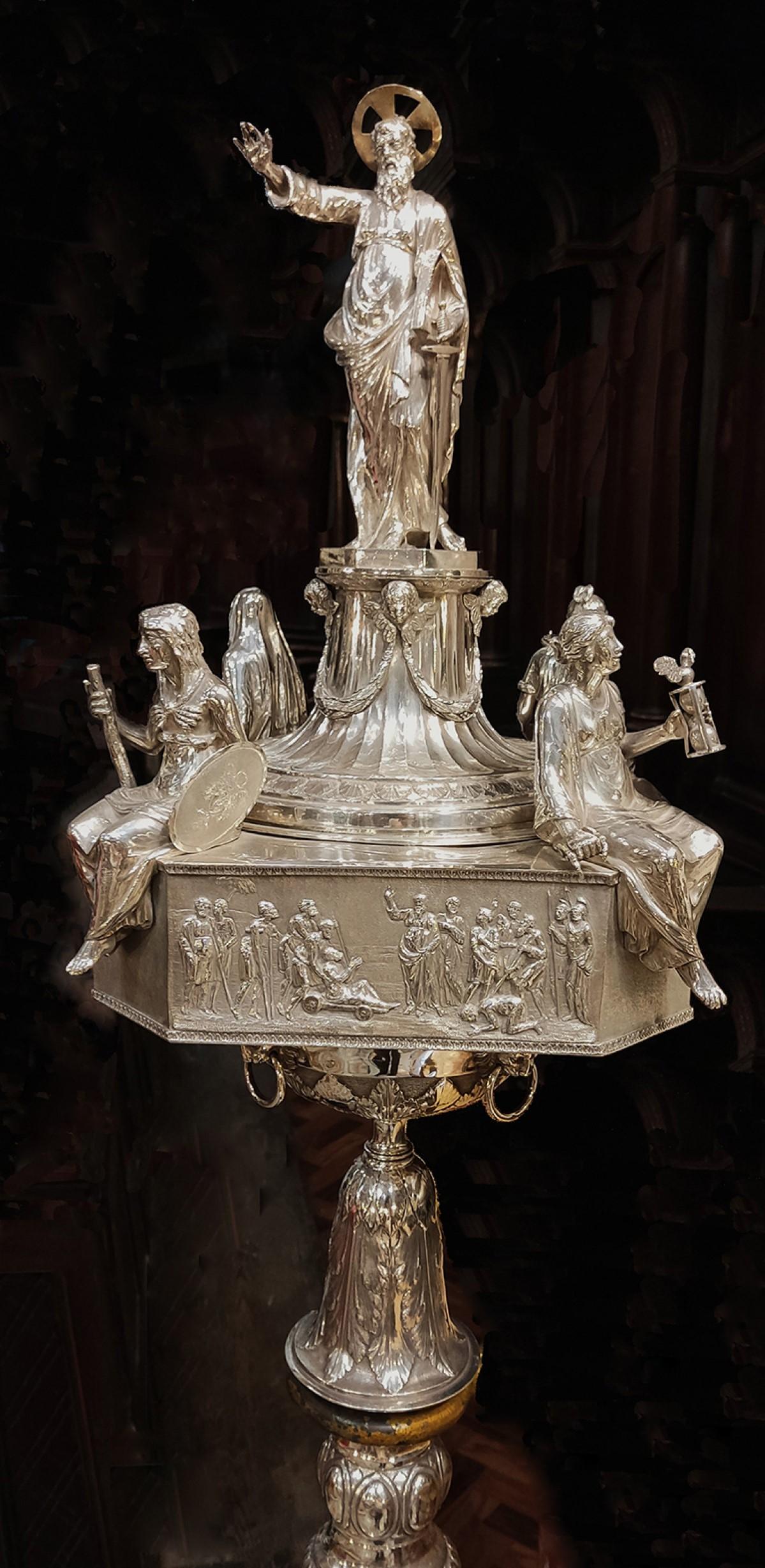 Silver mace, St Paul Shipwreck church. Photo Robert Cassar, Courtesy of St Paul&rsquo;s Shipwreck Church.
