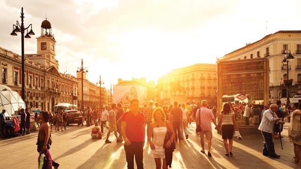 Puerta del Sol, Madrid.