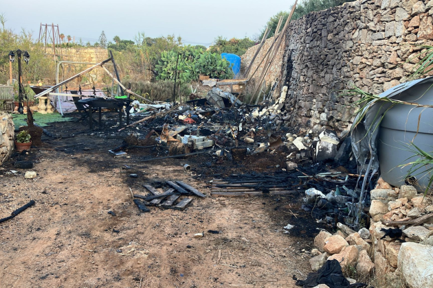 The scene after the incident.