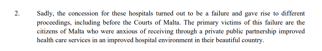The ICC decision makes it clear the biggest victims were the 'citizens of Malta'.
