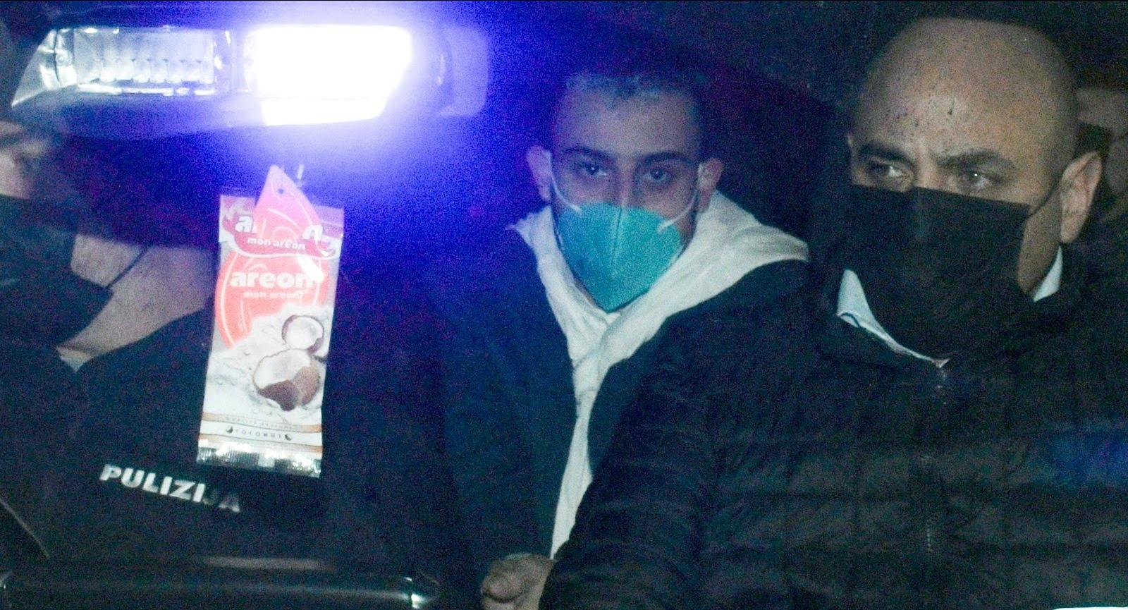 Abner Aquilina, centre, when he was arraigned in January 2022. Photo: Matthew Mirabelli