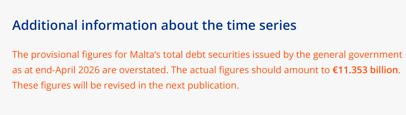 The correction issued by the European Central Bank on Thursday afternoon.
