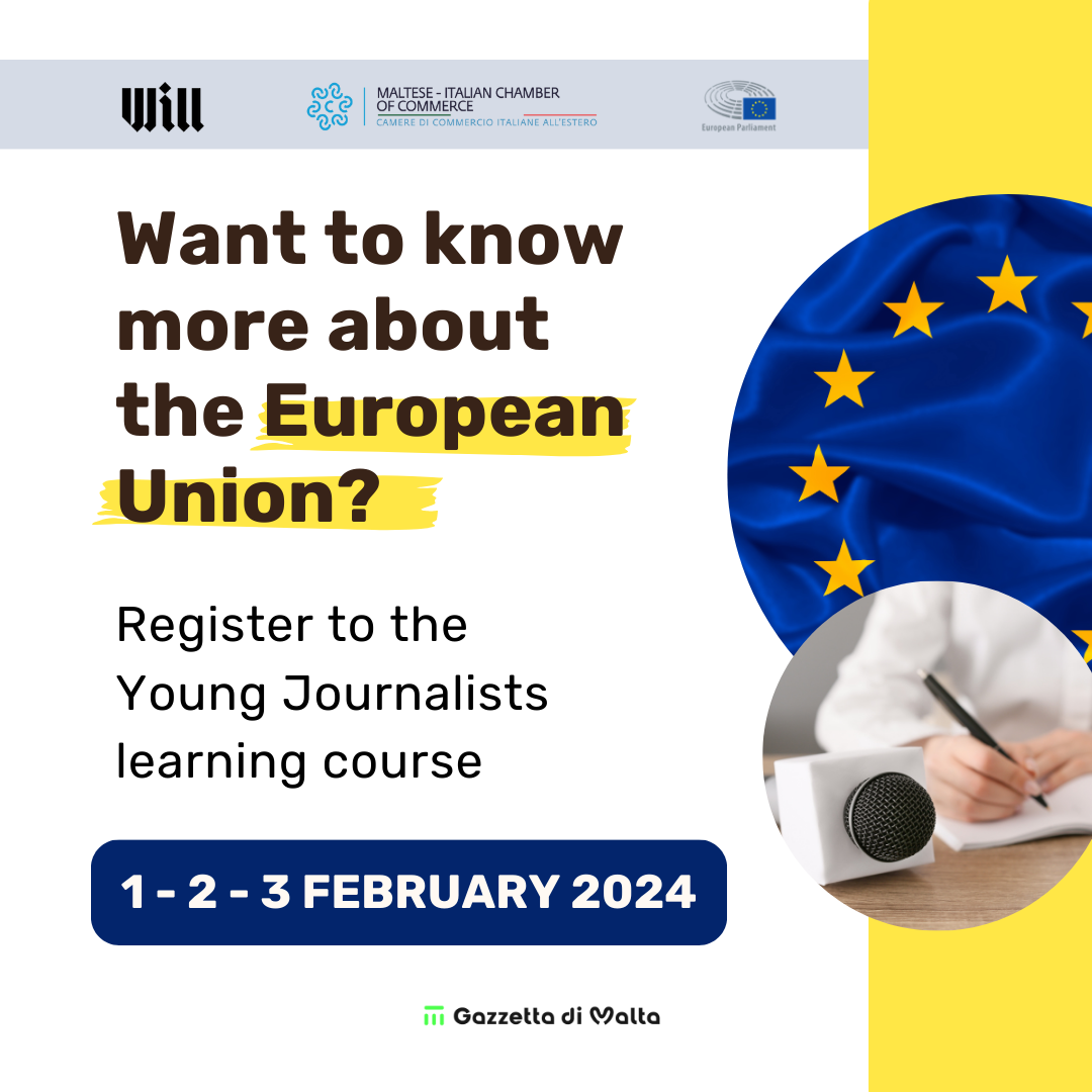 The initiative is organised by the Gazzetta di Malta of the Italian Maltese Chamber of Commerce and Will Italia.