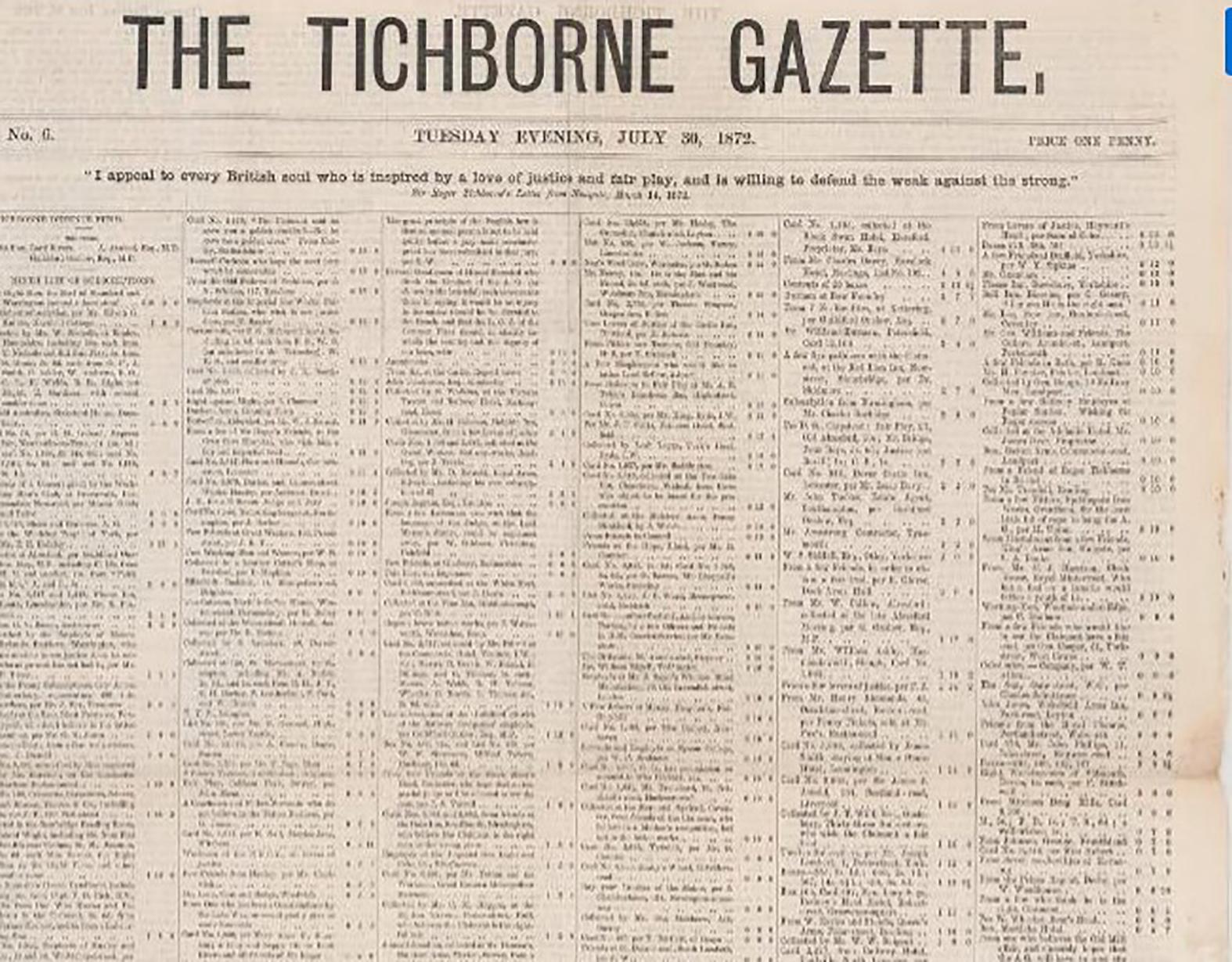 The Tichborne case had even spawned newspapers.