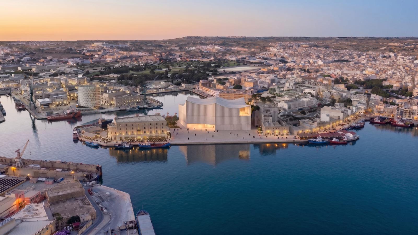 After: A digital render of the PN's creative district in Marsa.