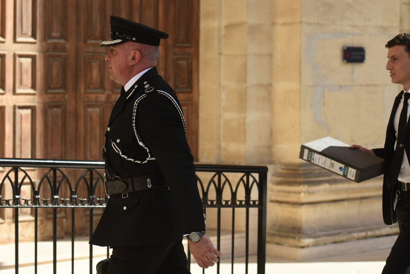 Keith Arnaud entering court on Saturday. Photo: Chris Sant Fournier