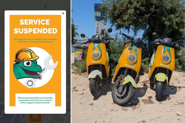 Rental company Whizascoot shuts down... and leaves scooters lying around