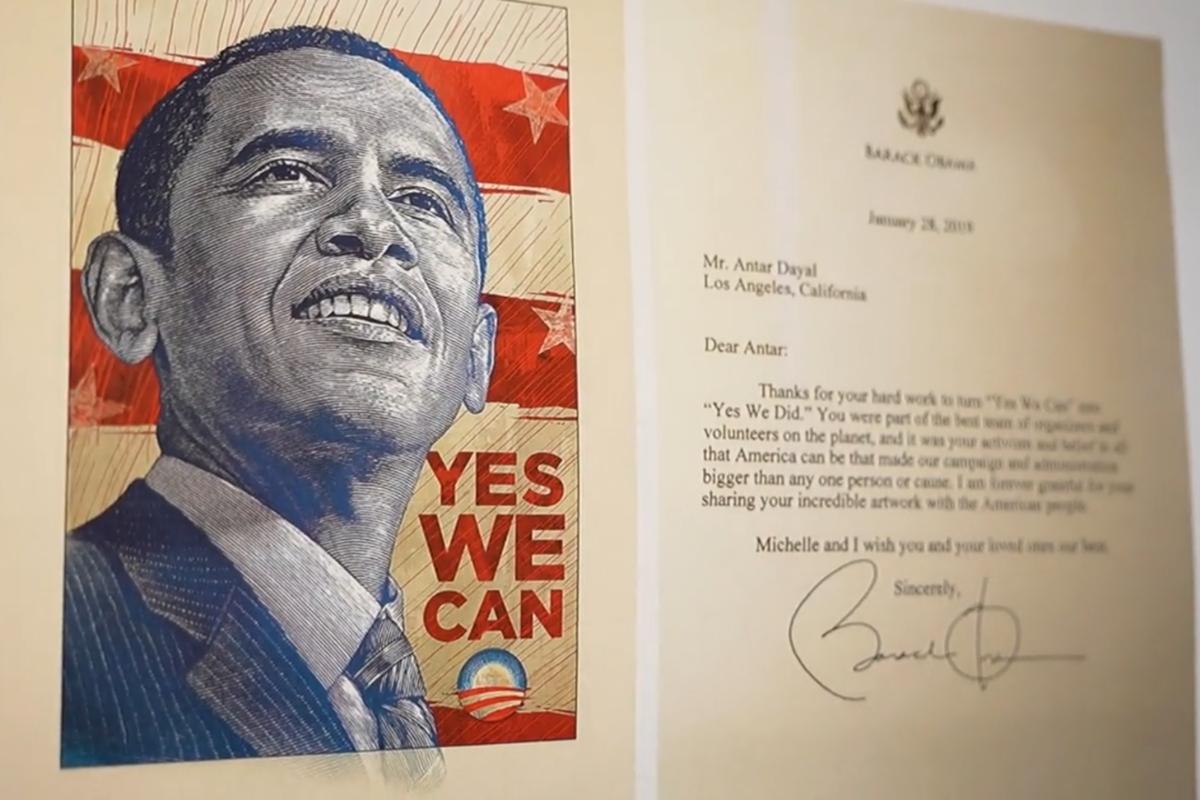 Dayal said he had been &ldquo;incredibly honoured&rdquo; that his work featured in Barack Obama&rsquo;s 2008 election campaign. Photo: Antoine Farrugia Lauri.