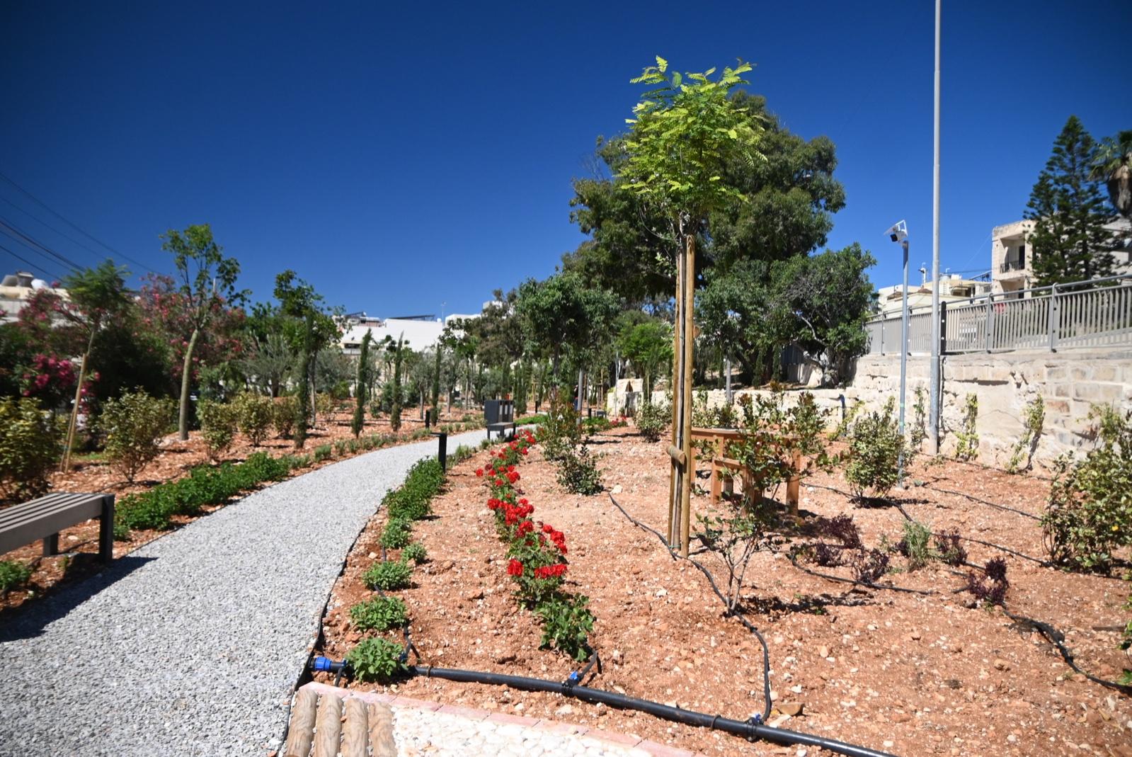 The newly inaugurated St David's Garden in Pembroke. Photo: Jonathan Borg.