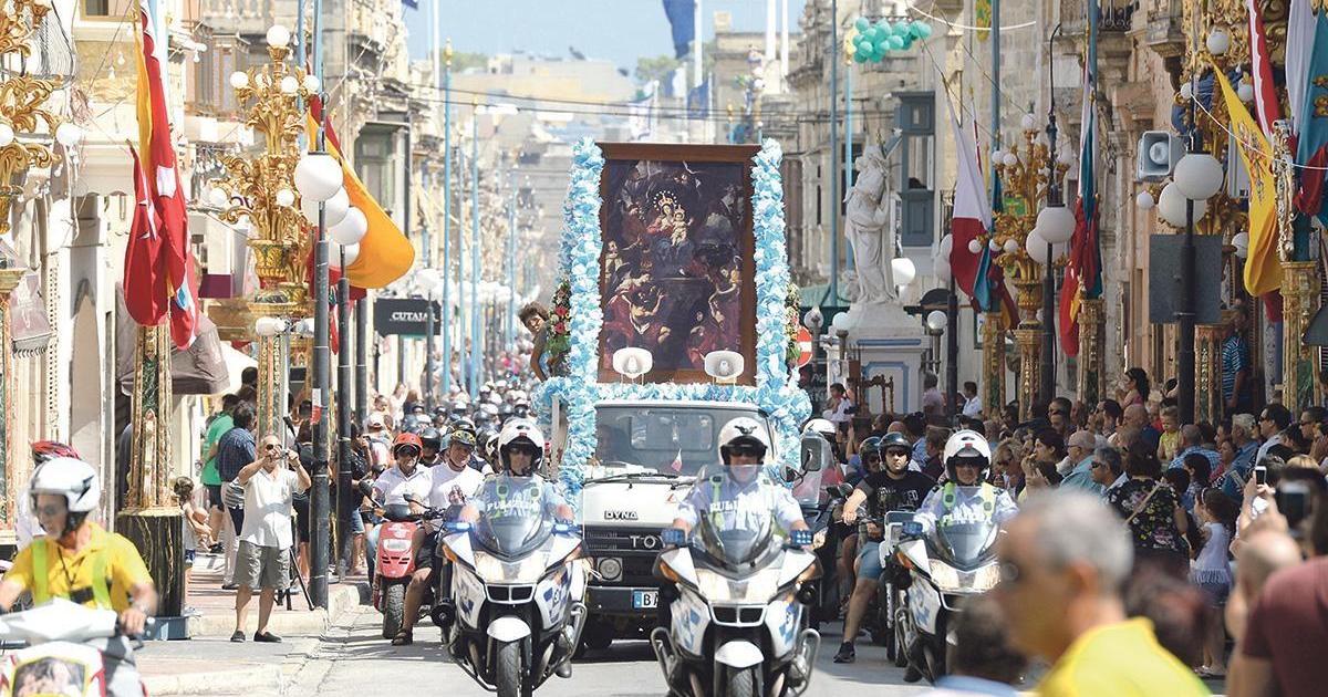 Żabbar motorbike and bicycle pilgrimage returns