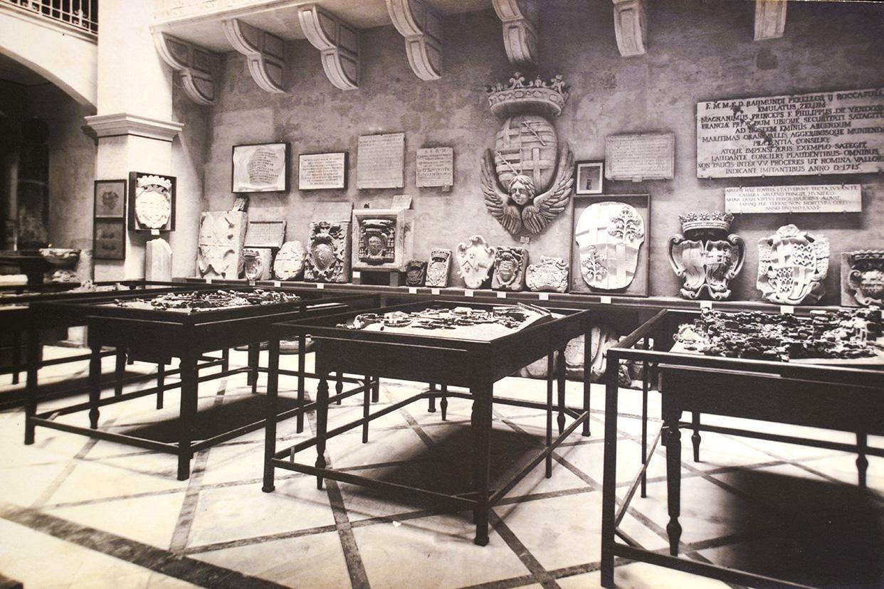 The first archaeological museum in Palazzo Xara, Valletta.