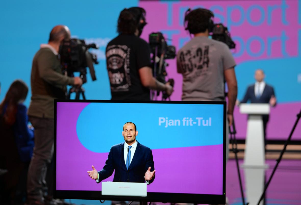 Robert Abela addressing a news conference. Photo: Matthew Mirabelli