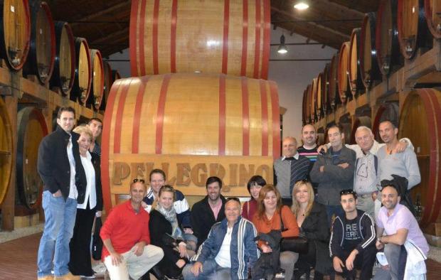 The Demajo team had the opportunity to admire the magnificent vaulted structure of the barrel cellars.