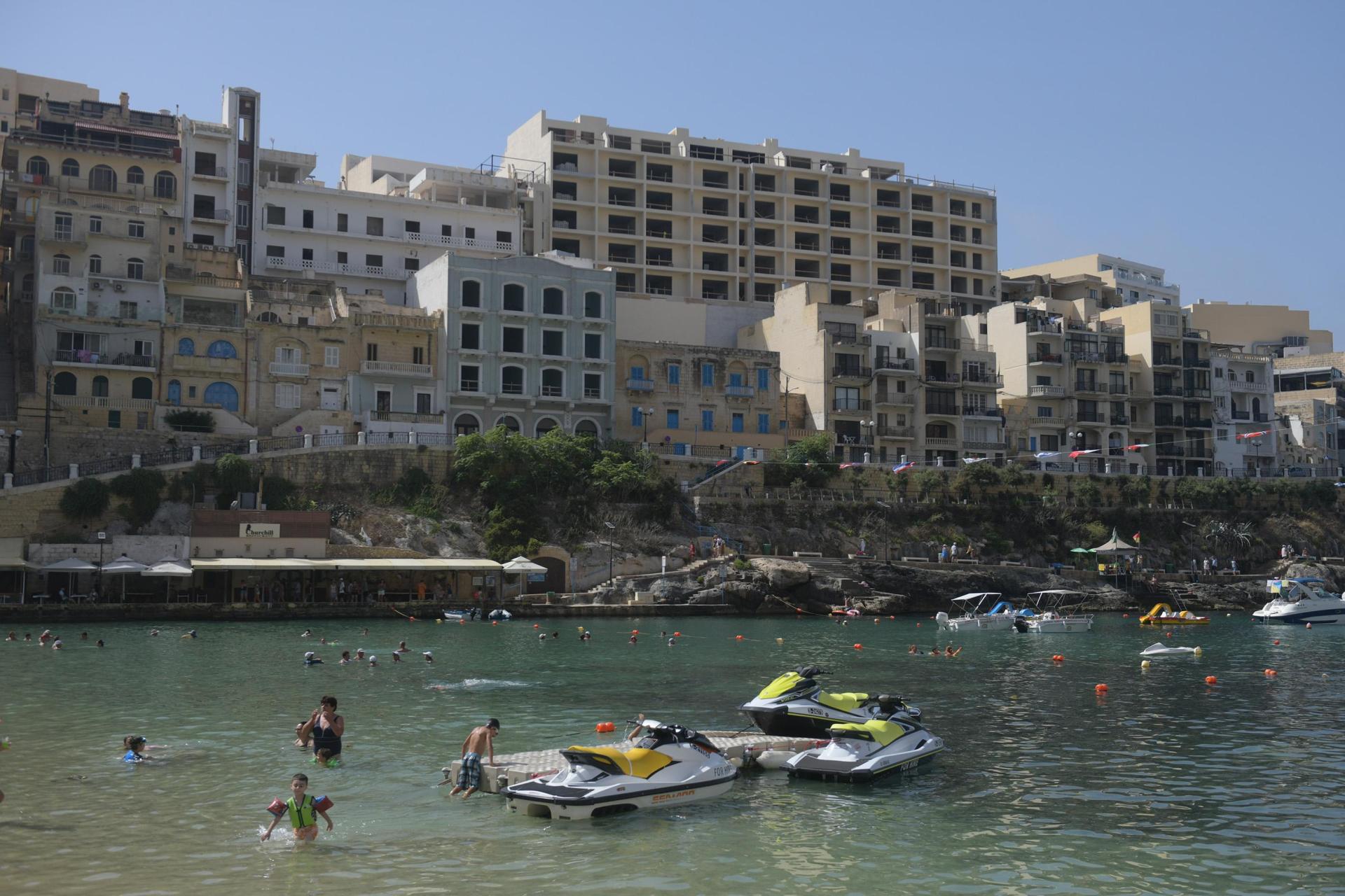 The study showed a spike in bacteria levels in Xlendi between 2015 and 2019. The water in the bay remains among the lowest quailty. File photo: Matthew Mirabelli
