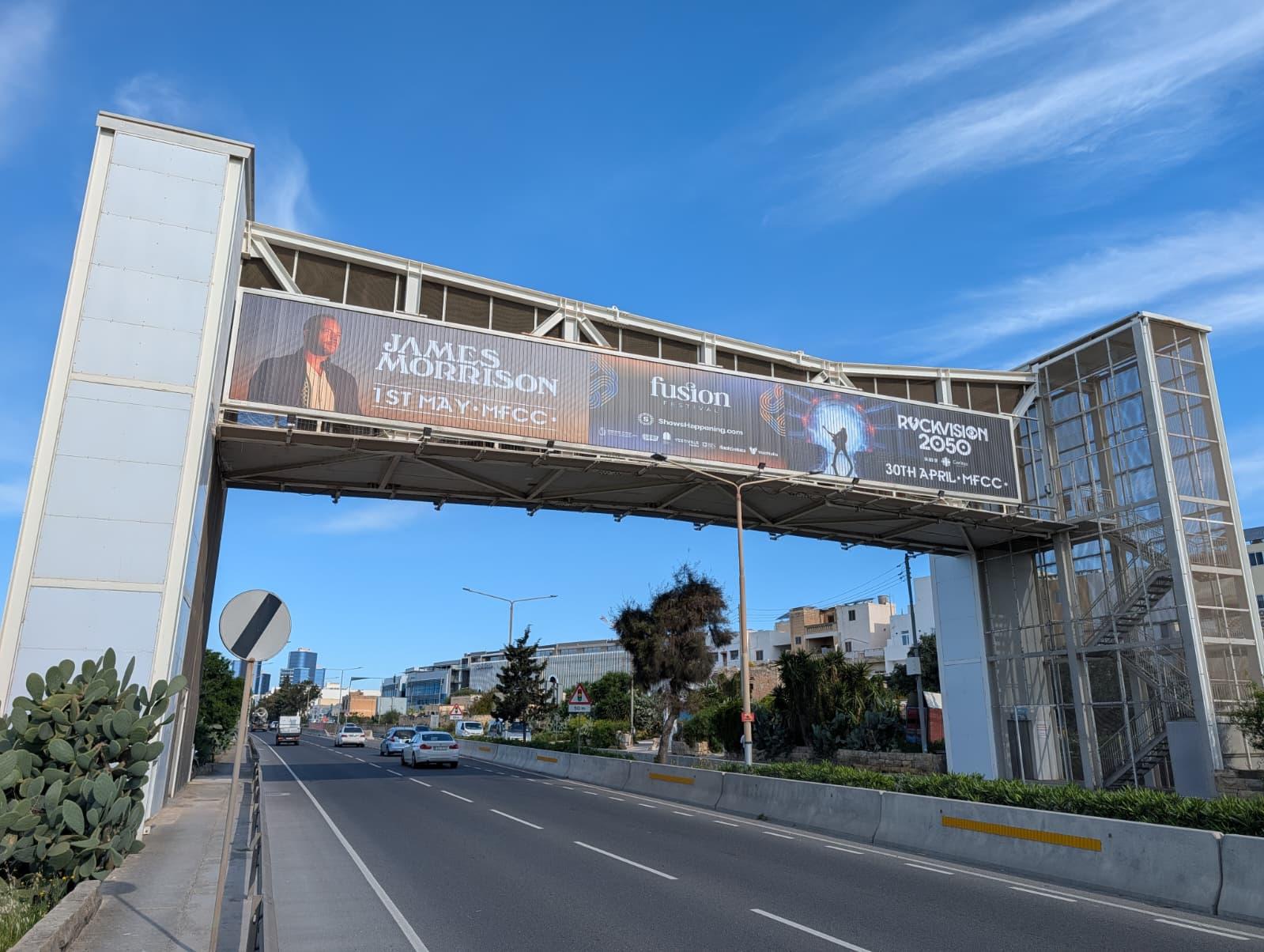 The bridge in Mrieħel was opened in 2017.