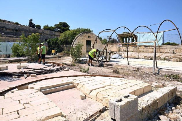 Work begins to turn Floriana's Pinetum into a public park