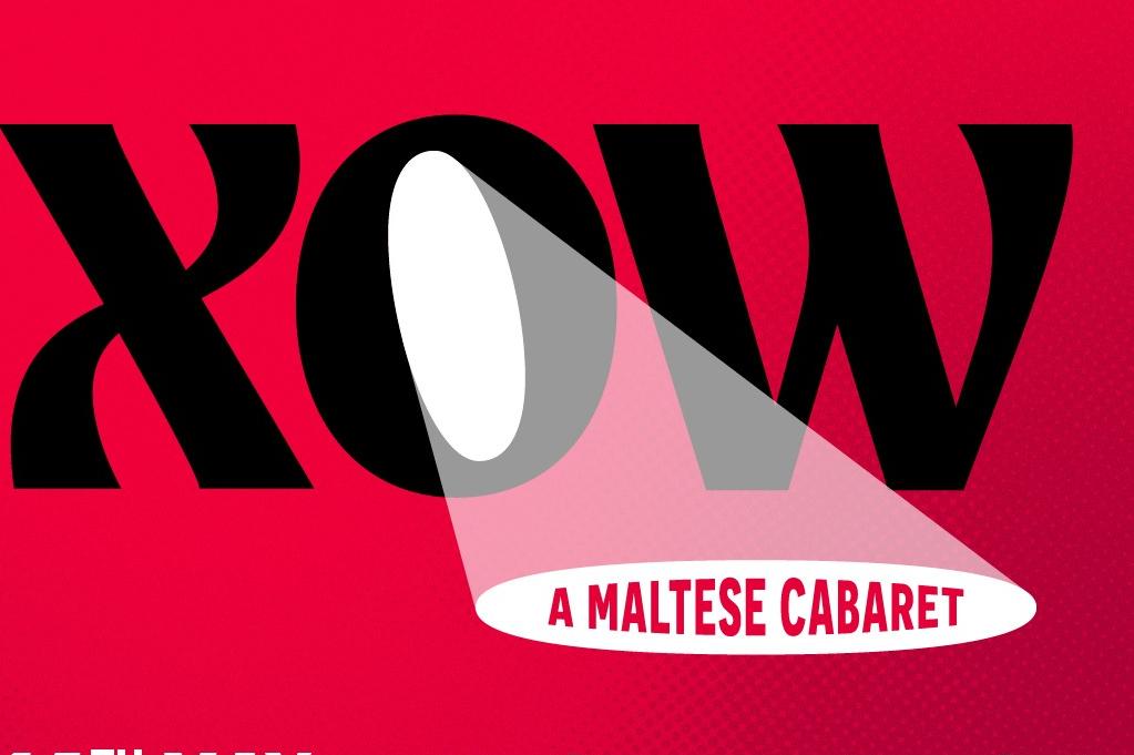 The "Xow" poster for the evening of musical theatre featuring Maltese performers in London.