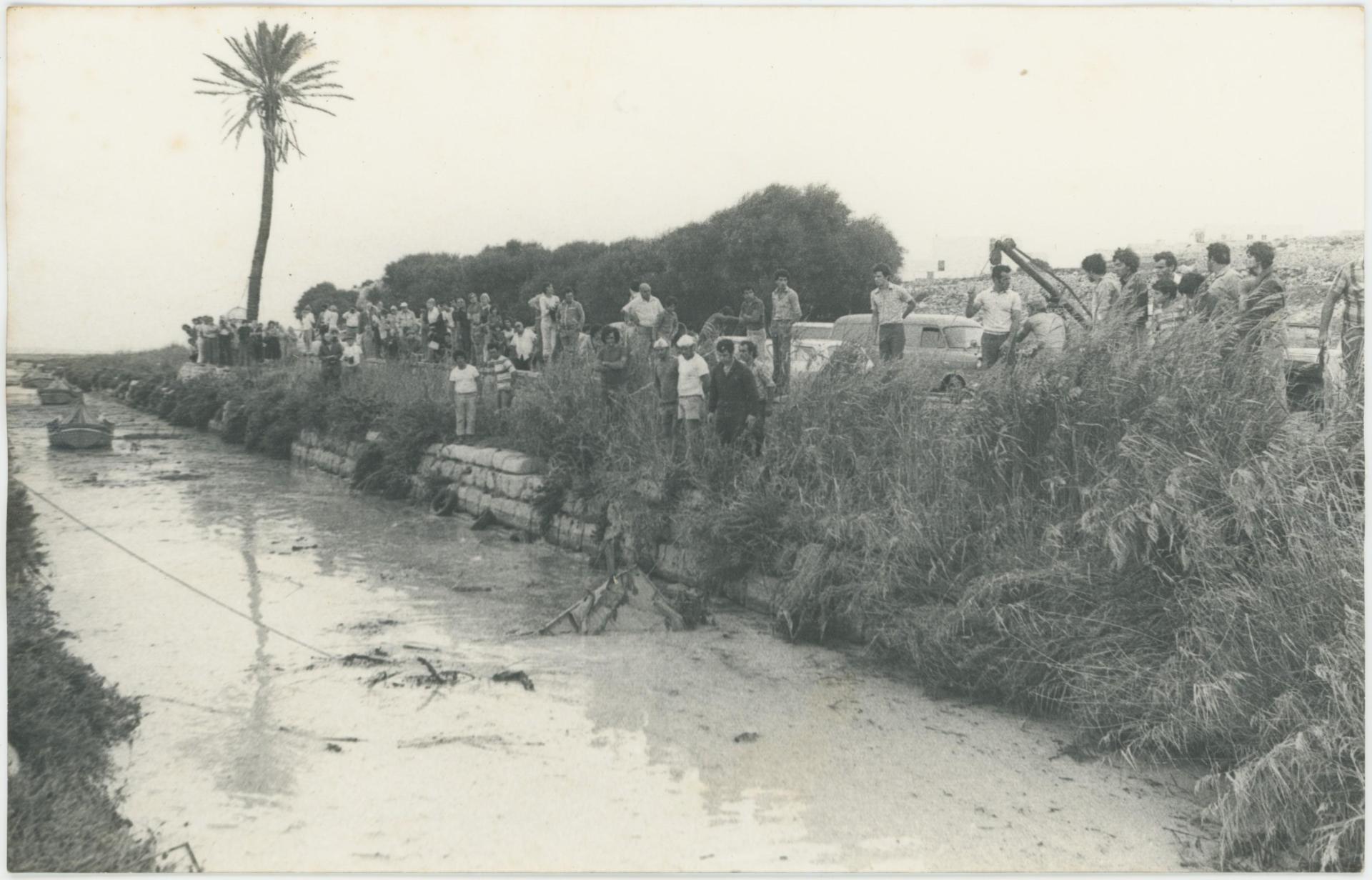 October 25, 1979: The scene in Salini where a tourist was found dead. Photo: The National Archives of Malta