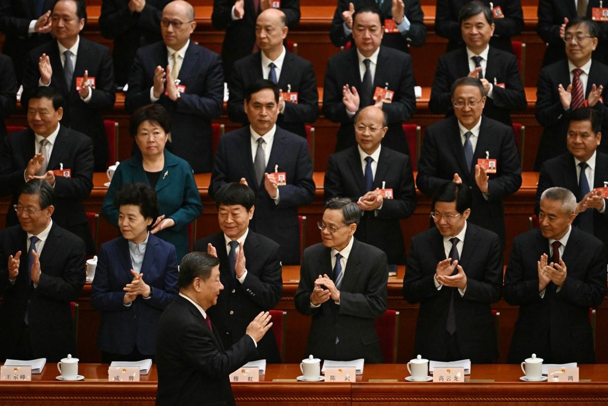 China's President Xi Jinping arrives at the Great Hall of the People in Beijing on March 5, 2025. Photo: AFP