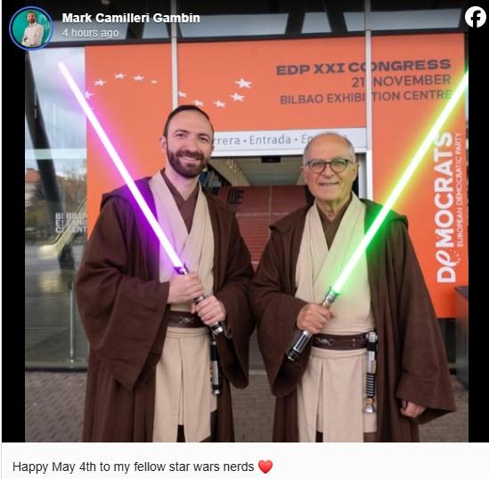 May the fourth be with you. Photo: Facebook