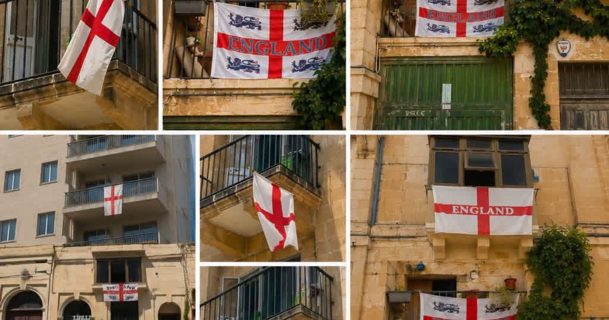 England flags are flying across Malta. But are old football rivalries fading?