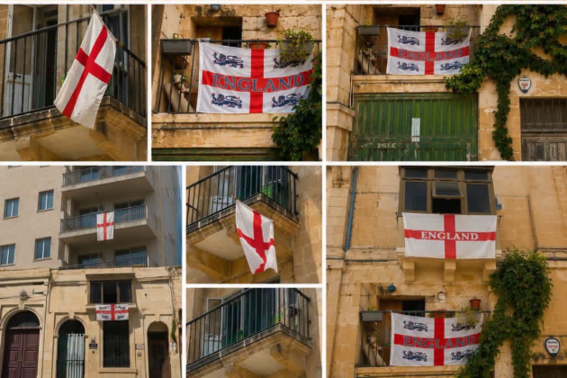 England flags are flying across Malta. But are old football rivalries fading?