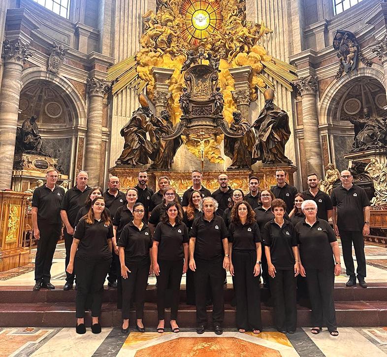 The Gaulitanus Choir at San Giovanni Laterano. Photo: Facebook